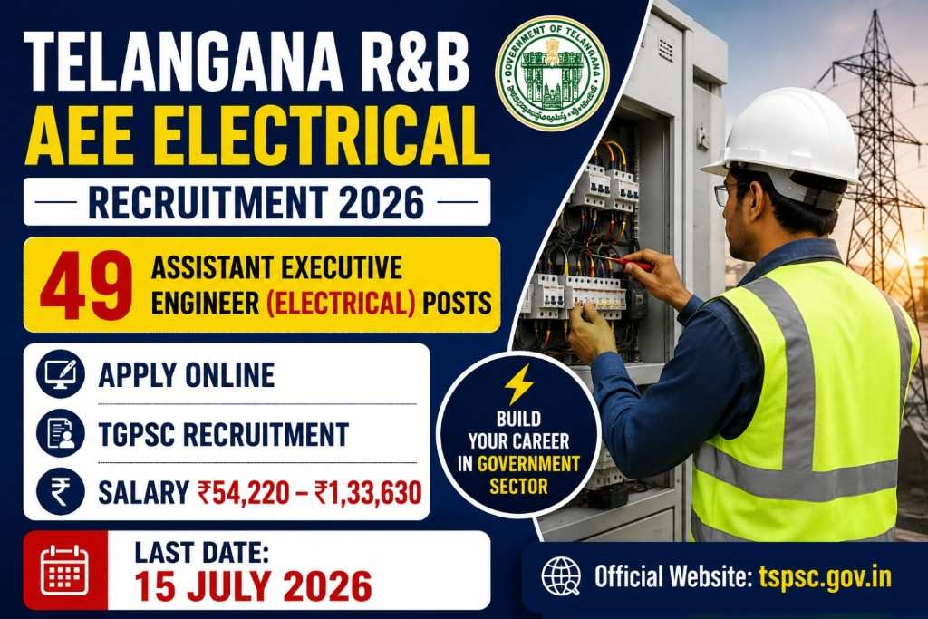 Telangana R&B AEE Electrical Recruitment 2026